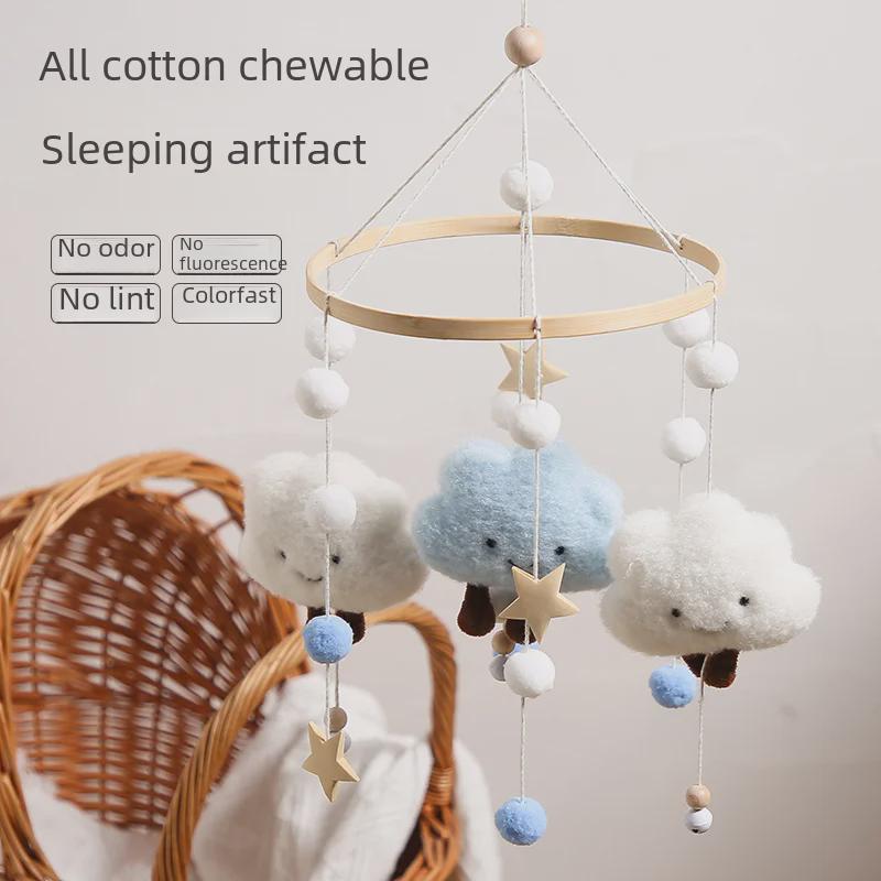 Handmade Plush Cloud and Star Baby Bed Chime