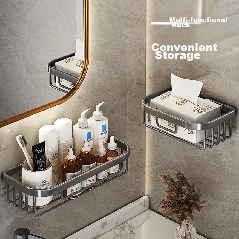 MUYA Bathroom Tissue Box, Toilet Paper Holder, Roll Paper Rack, No Drilling Required, Paper Towel Dispenser, Toilet Paper Storage Rack