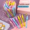Mini Bubble Wand with Refill Solution - Children's Handheld Toy for Boys and Girls