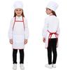 Костюм для ролевой игры "Детская кухня": Набор из 3 предметов: фартук шеф-повара, рукава и колпак. Идеально подходит для костюма на Хэллоуин, ролевых игр и кулинарного класса.