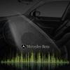 VJQOS1 Car Sticker 4/10pcs 3D aluminum speaker stereo speaker badge emblem Sticker for Mercedes Benz B/C/E/S Class A Class C200L GLC GL