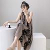 1011 new fashion cotton and silk nightdress women's thin French high-end large-size loose casual loungewear can be worn outside