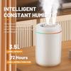 New 3.5L Large Capacity Humidifier Household Fog Amount USB Car Aroma Machine Office Air Atomizer
