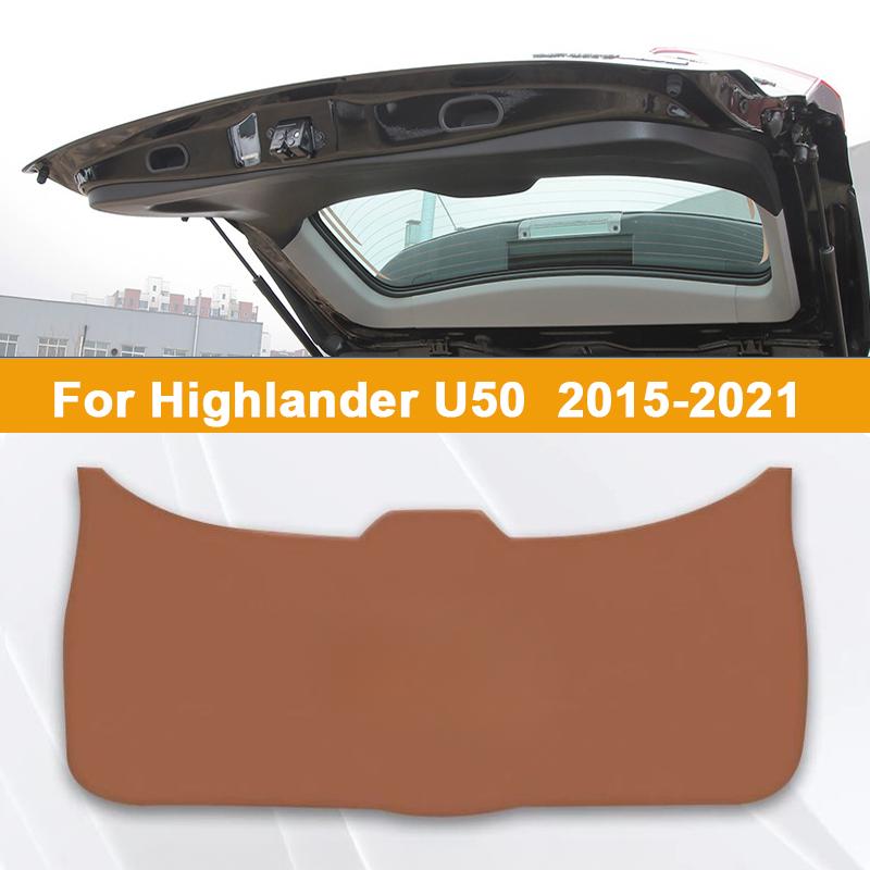Для Toyota Highlander U70 U50 U40 2009-2025 Кожаная накладка на порог багажника Защита от ударов и грязи Коврик на дверь багажника