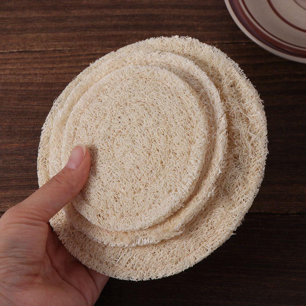 Round Tea Cup Mat Natural Loofah Mat Teaware Teapot Pad Tea
