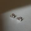 Simple and Compact Love Heart Stud Earrings Women's Design Sense Niche Sleeping No Need To Take Off Commuter's All-Matching Earrings