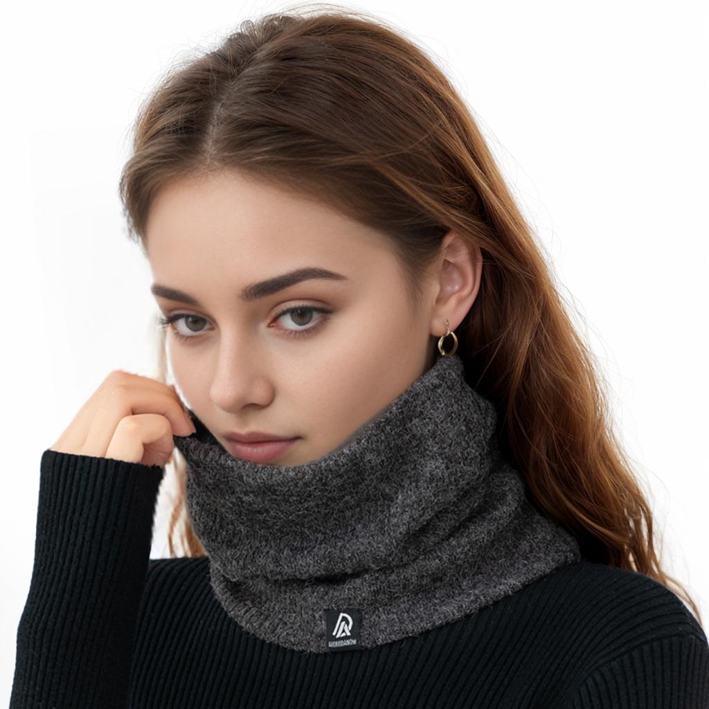 Detachable Knitted Turtleneck Fake Collar For Women Neck Warmer Autumn Winter Warm Cover Head Neck Knitting False Collar