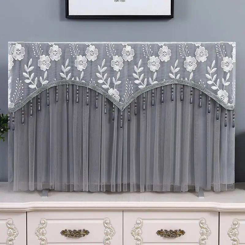 TV Dust Cover 50 Inch 55 Inch 65 LCD Television Cover Cloth Do Not Take Lace Cover Cloth When Turned On