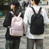School Bag 2025 New School Bag High School Students High Value Simple Solid Color Backpack Versatile Light Leisure Travel Backpack