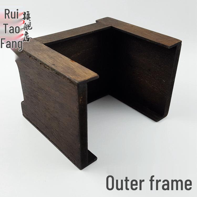 Set of 6 Rattan Coasters: Wooden Heat Insulation Pads, Thai Tea Set Display, Unique Antique Home Ornaments.