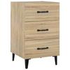 VidaXL Bedside Table Sonoma Oak 40x40x66 Cm Engineered Wood 812090