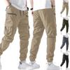 Autumn New Tied Tote Overalls Men's Trend Versatile Outdoor Multi-bag Pants Men's Summer Thin Casual Sweatpants