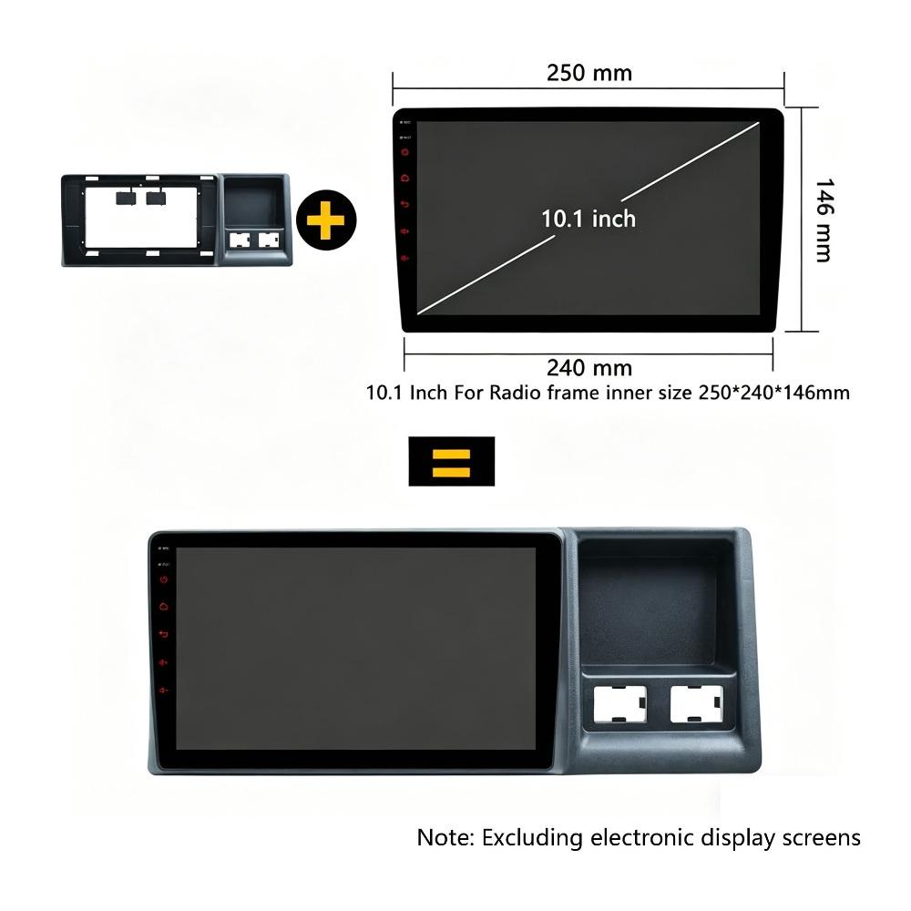 Car Fascia for HONDA STEPWGN RF1 1999-2001 10.1-inch Car Radio GPS Navigation Frame Panel Dashboard Kit
