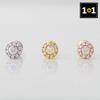 [1+1] Surgical Pin Cubic Piercing Petite Aurora 3 Types, Choose 1, One Side Sale