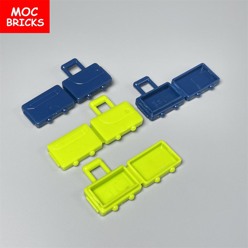 10 шт./лот MOC Блоки Чемодан с принадлежностями с длинной ручкой 37178 Дорожный чемодан Строительные блоки Аксессуары Детские игрушки Подарки