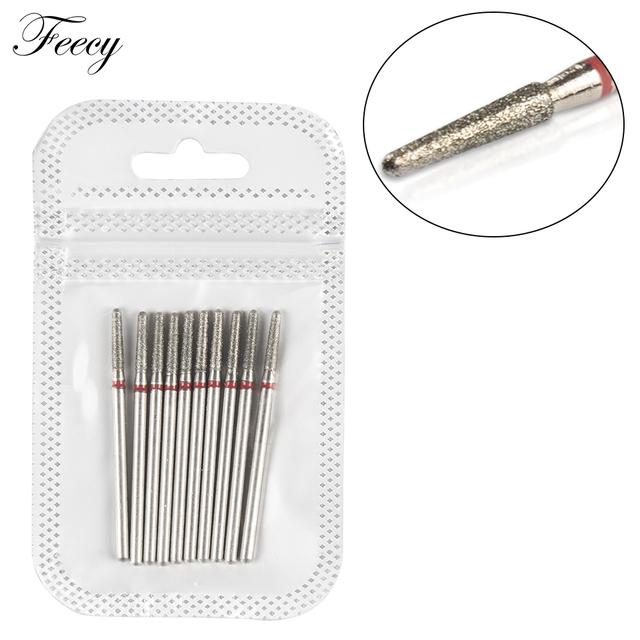 Фрезы для маникюра, 10 шт., Алмазные сверла для ногтей, станочные фрезы для снятия гель-лака, пилка для ногтей, буфер для педикюра