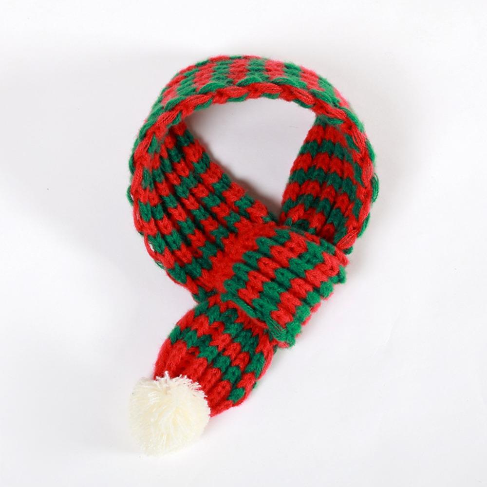Cute Puppy Kitten Christmas Scarf S/M/L Winter Dog Scarf Pet Warm Knitted Scarf  Keep Warmth