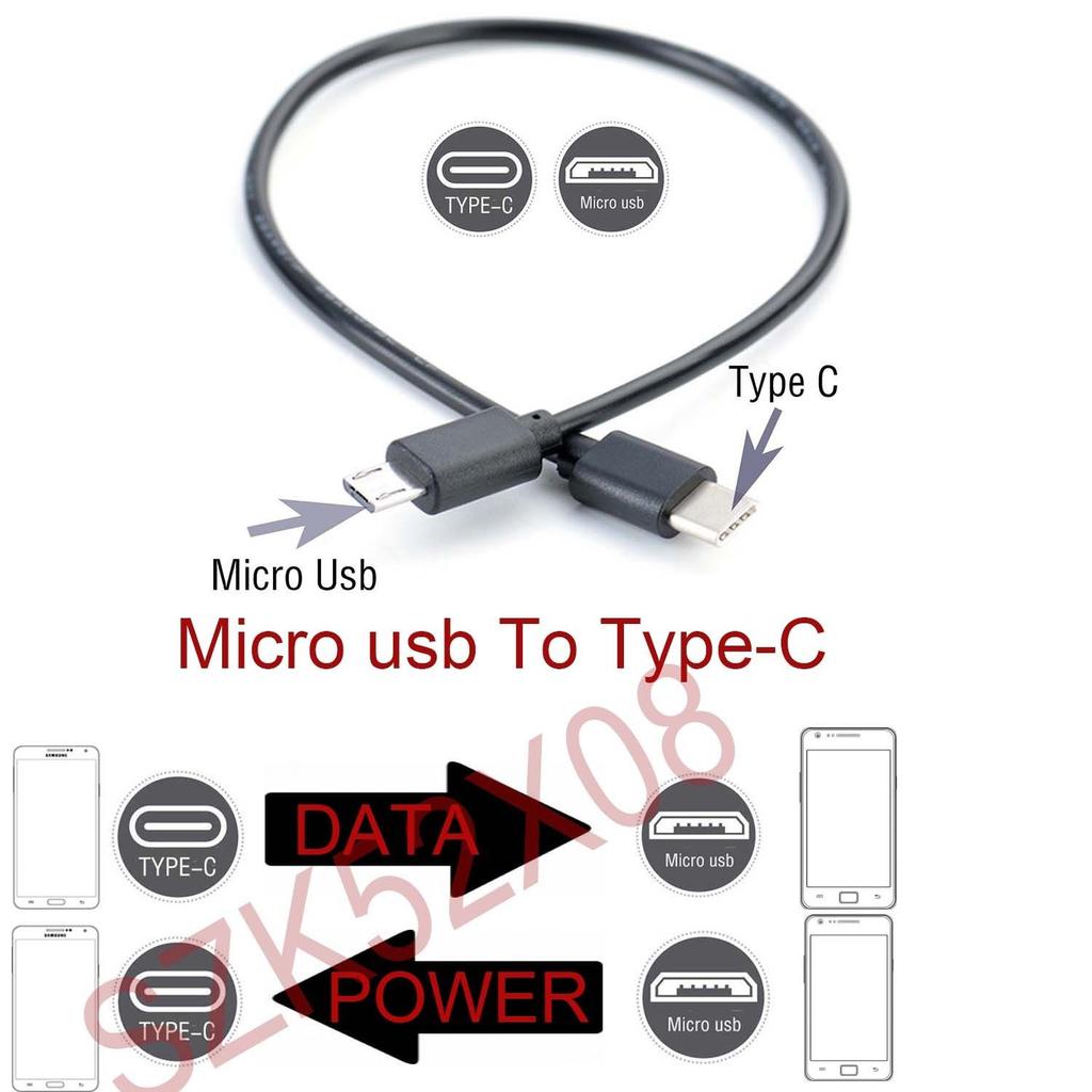 USB 3.1 Type-C To Micro-B Micro USB Charging Data Transfer otg Adapter charger Cable cord Micro-B Micro USB to type-c USB-C