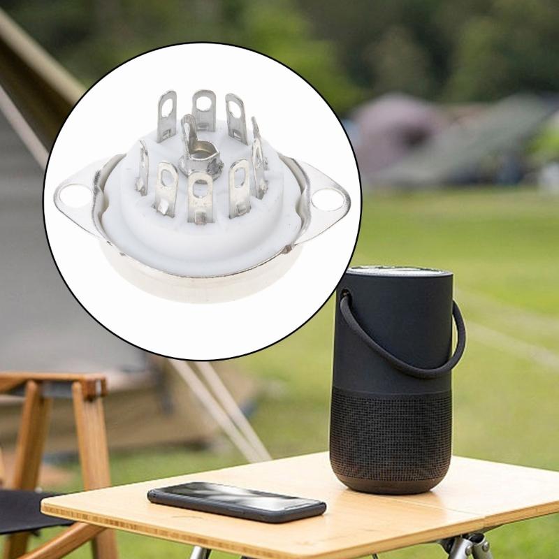 9 Pin Tube Socket For Point To Point Wiring with Gold Tins Plate Contacts GZC9-C-1 Replacement for Music Lover Amplifiers