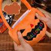 Trick or Treat Halloween Candy Bag Cloth Stuffed Cotton Tote Bags Pumpkin Candy Bucket  Children