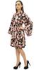 Women's Floral Robe Bridal Black Bridesmaid Kimono Sleepwear Cover