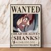 Популярный аниме-постер One Piece Bounty Wanted Newgate Sanji Roger Gift Art Модульная печать