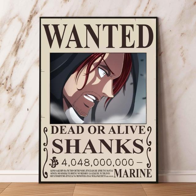 Популярный аниме-постер One Piece Bounty Wanted Newgate Sanji Roger Gift Art Модульная печать