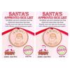 1/2/3Pcs Santa's Nice List Medal I'M ON SANTA'S NICE LIST Wooden Medal with Red Ribbon Holiday Party Christmas Tree Hanging Decoration