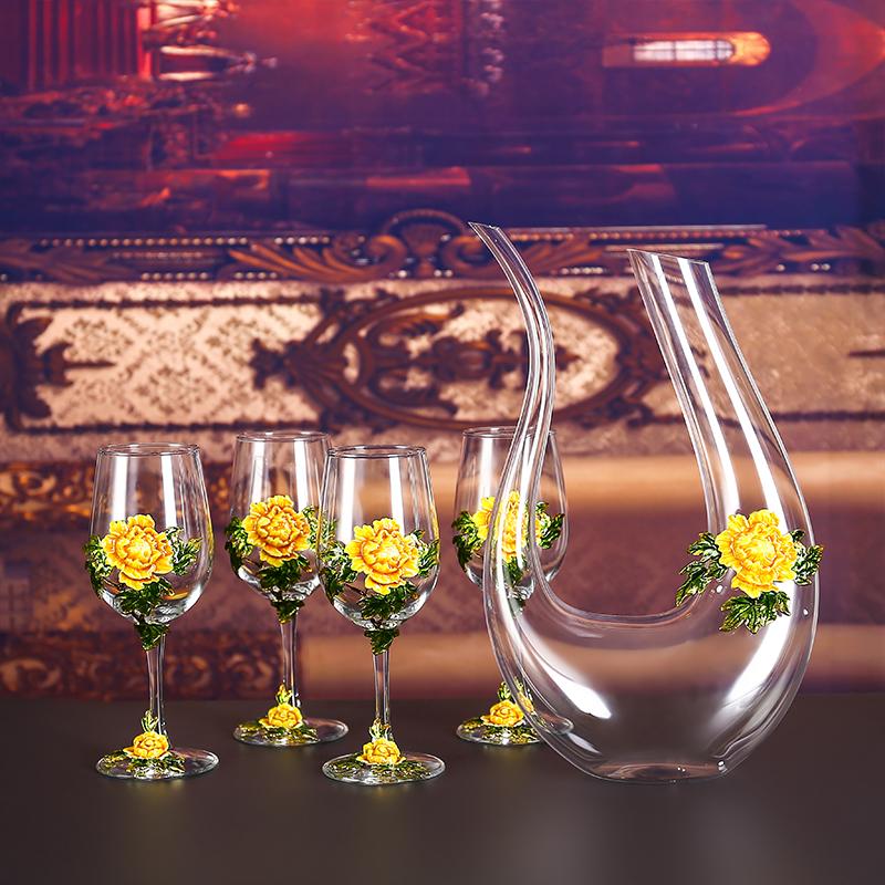 Бокал для красного вина, набор бокалов, хрустальный бокал, винный графин, фляга, диспенсер для вина, барная посуда, наборы для вина, изысканные подарки