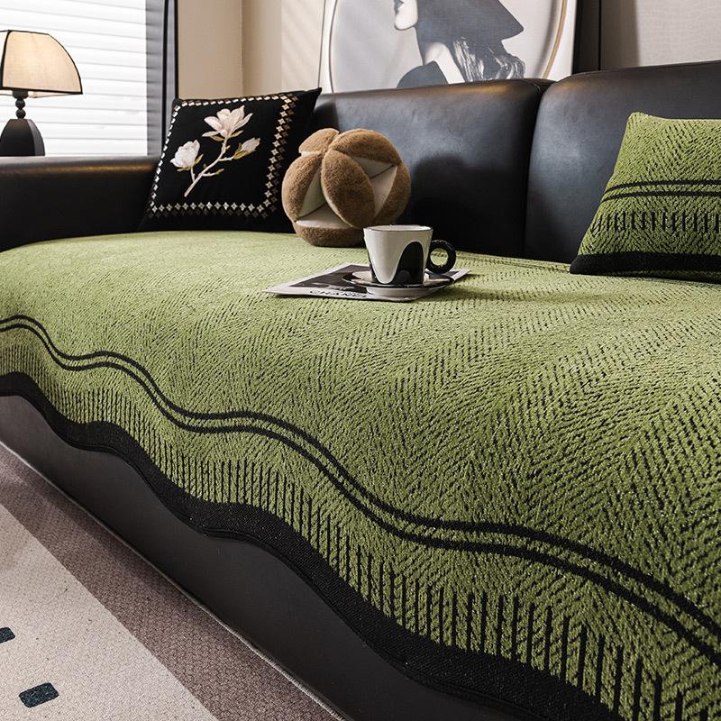 Special-Shaped Sofa Cushion Universal In All Seasons New Sofa Seat Cushion Non-Slip Straight Row Light Luxury High-End Cover Cloth Towel