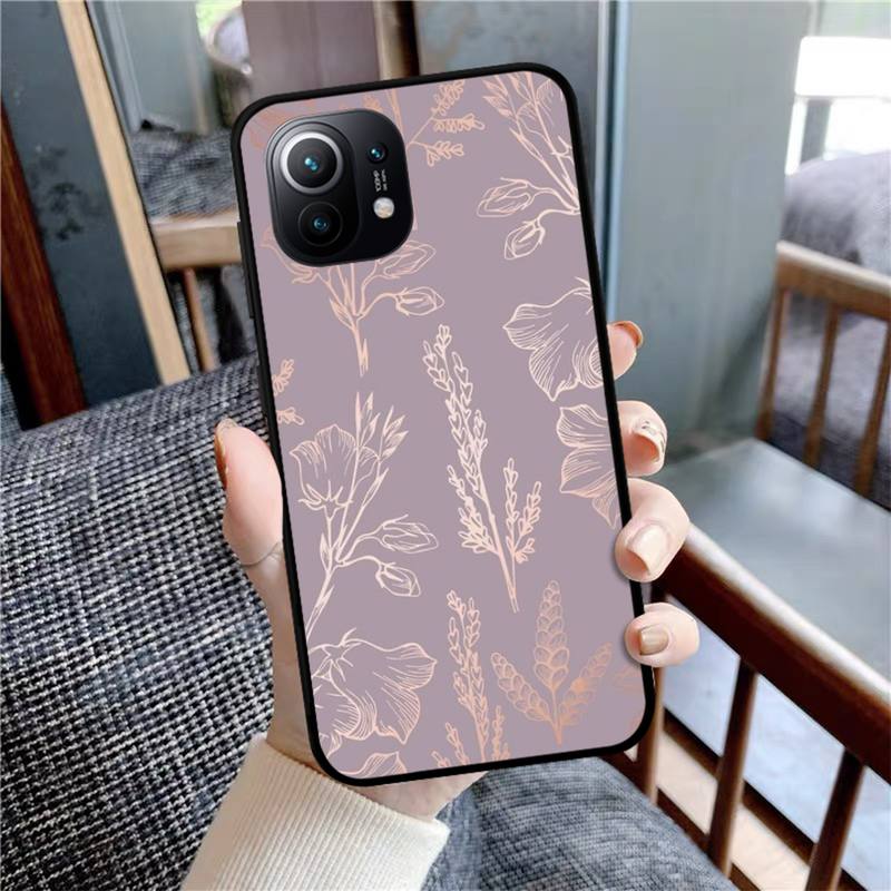 Beautiful Gold Rose Phone Case For Xiaomi Mi Note 10 Pro 8 Lite 9 Se 10T 6X 6 5X 5 F1 Mix 2S Max 2 3 Cover