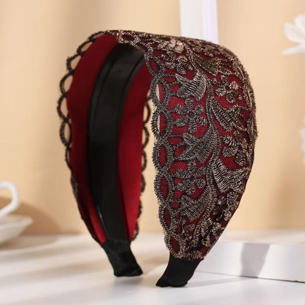 Нескользящая сетчатая повязка на голову с цветком избавит от хлопот с кружевными повязками для волос для мам/девочек