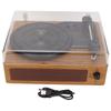 3 Speed Vinyl Record Player Bluetooth Turntable Retro Phonograph with Ruby Stylus