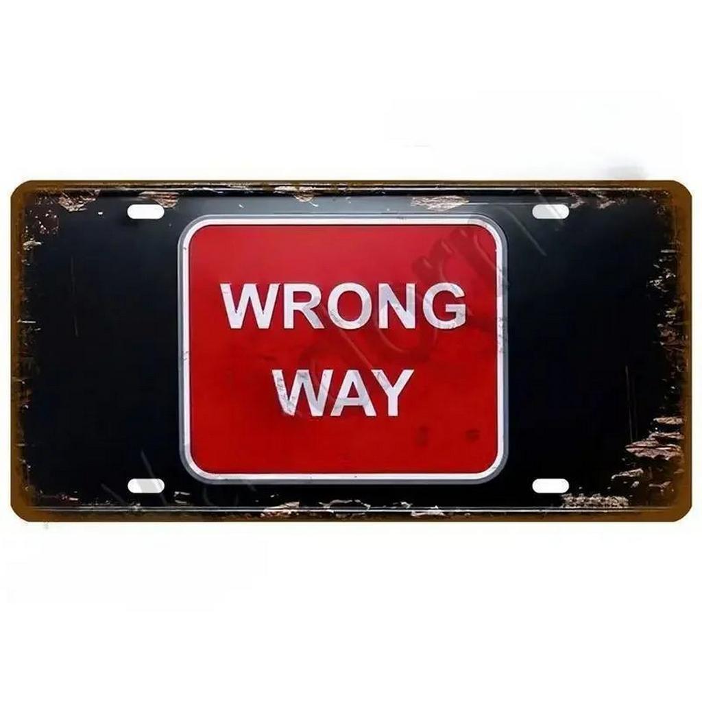 Внимание Номерные знаки Металлические жестяные таблички для настенного декора Винтажные таблички Металлические автомобильные знаки Для кафе бара клуба гаража паба