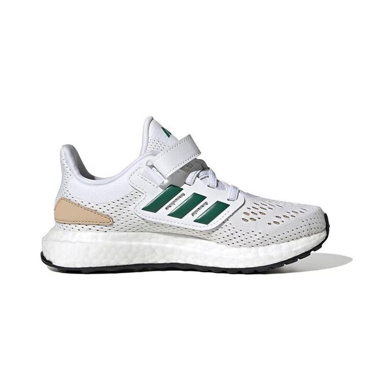 Adidas Pureboost 22 Comfortable Casual Durable Low-Top Kids Running Shoes Kids Running Shoes White Green IF5554