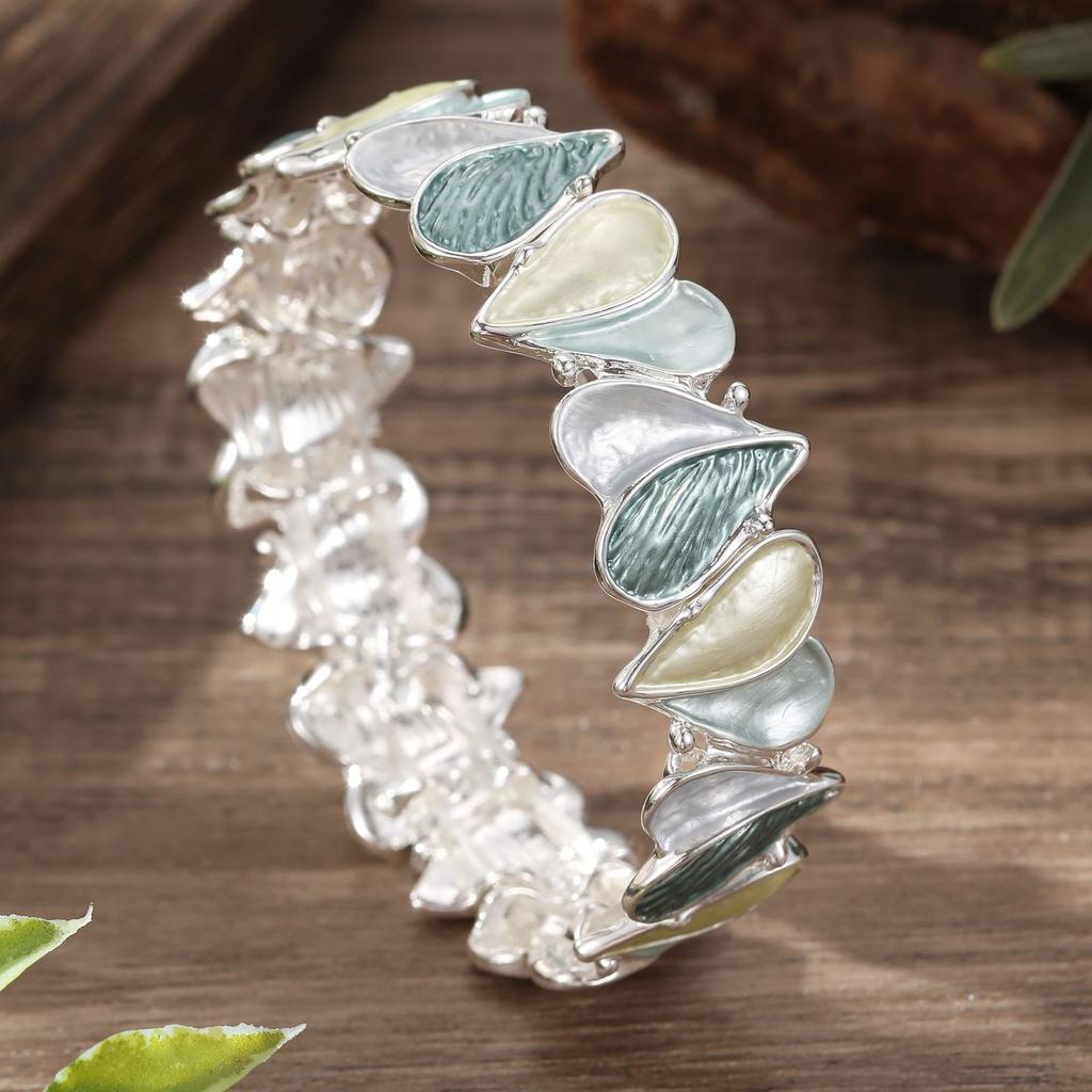 Новый цвет масло любовь эластичный браслет, женский универсальный геометрический линия сердце эластичный браслет