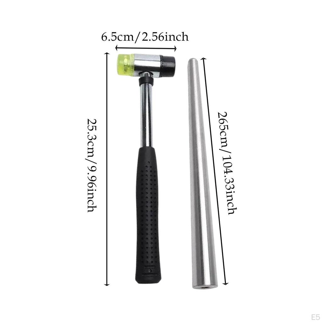 Инструмент для увеличения ювелирных колец с резиновым молотком, легкий, портативный, для самостоятельного изготовления из металла