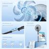 Airmate Electric Fan for Home Use, Floor-Standing Fan, Strong Wind, Oscillating, Desktop, Energy-Saving, Powerful, Low Noise X27