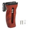Camera Cage Side Handle Universal Wooden Side Handle Adjustable with Cold Shoe Mount Built In