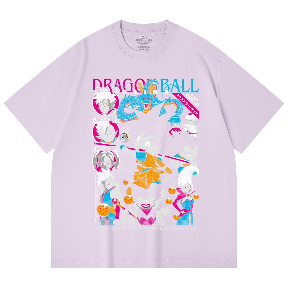 230 Gsm 100% Cotton Dragon Ball V32 Daima Print Unisex Heavy Cotton T Shirt