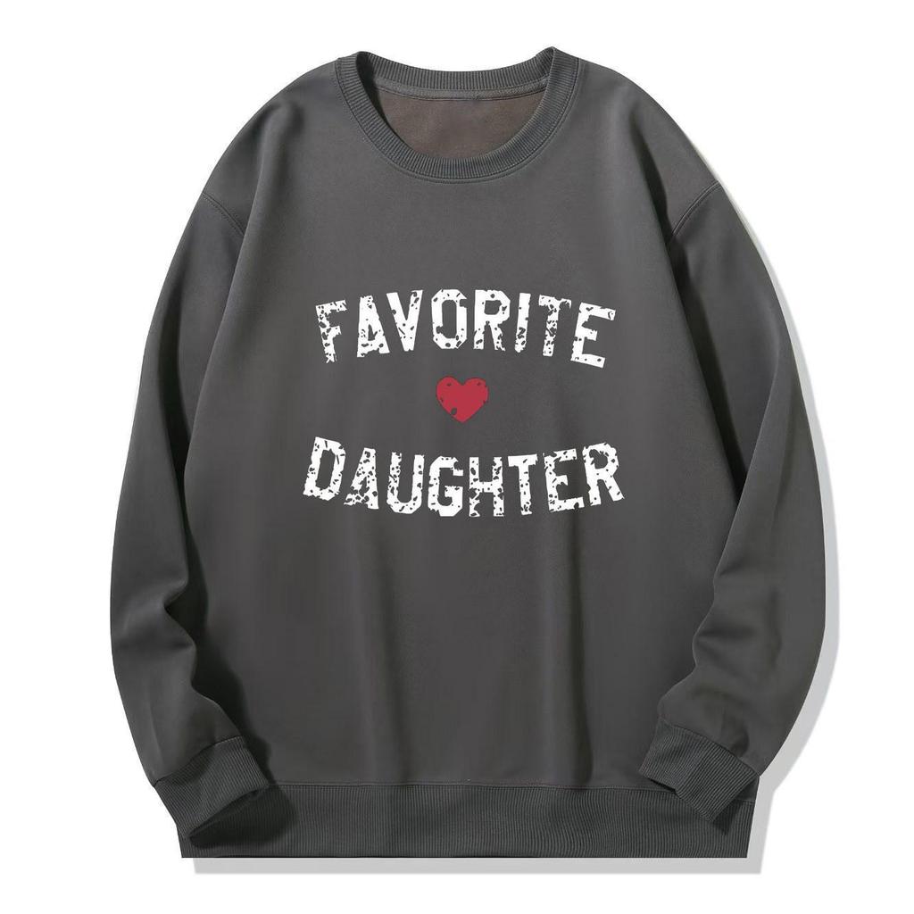 "Life is Better with My Boys" Cotton Long-Sleeve Trendy Hoodie