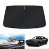 KUST Windshield Sunshade for Dodge Challenger Coupe Redeye Coupe Scat Sunshade with Foldable Sun Visor Protector and UV 2015-2023 Accessories, SRT,