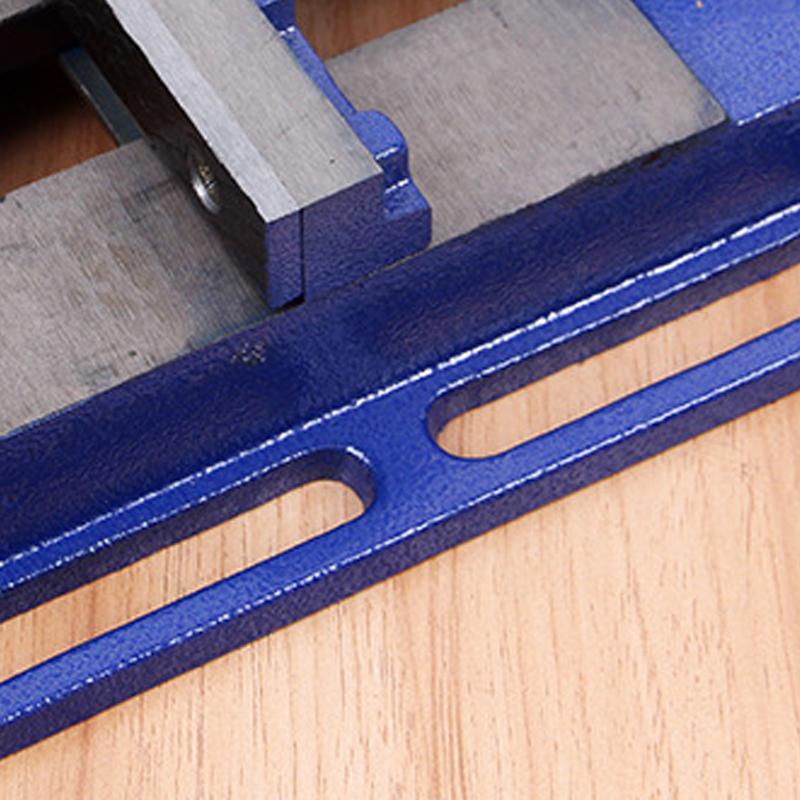 Drill Press Vise Steel Wide Opening Firm Clamping Machine Bench Clamp Tool for Woodworking 3in Blue