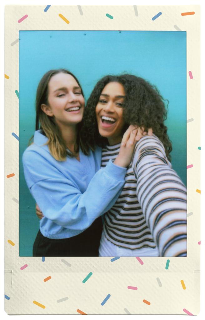 FUJIFILM Instant Camera Instax Film 10 шт. Pattern INSTAX MINI SPRINKLES WW 1 (Фото слайд)