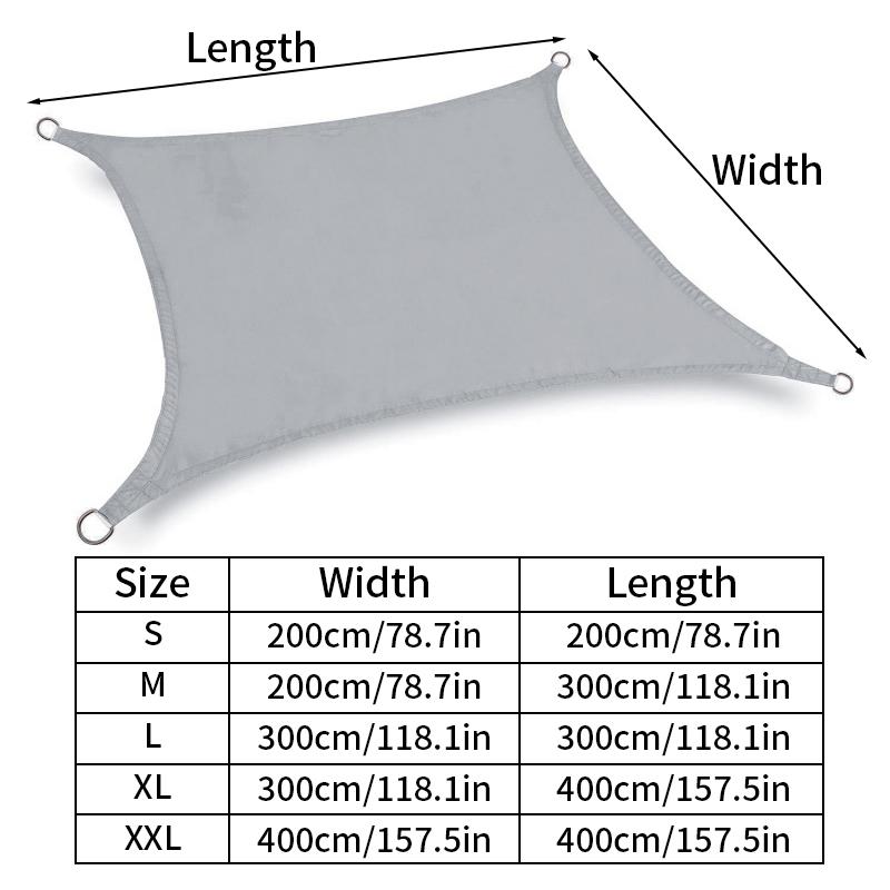 Водонепроницаемый тент-парус для сада, патио, укрытие от солнца, защита от ультрафиолета, уличный тент для кемпинга, тент для затенения бассейна, утолщенный тент