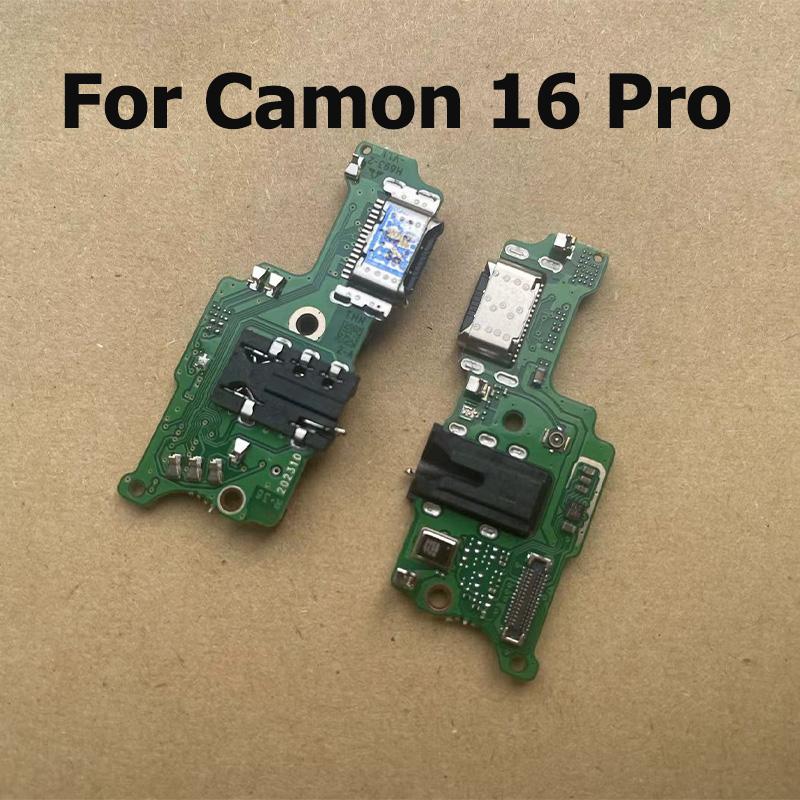 Power Charger For Tecno Camon 16 Premier USB Charging Dock Board PCB Port Connector Flex Cable For Camon 16 16s Pro S