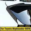For Toyota Highlander XU70 Kluger 2020-2024 2024 ABS Car Boot Lip Trim Rear Roof Trunk Spoiler Wing Tail Air Deflector Sequins