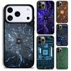 Материнская плата Печатная плата Чехол для телефона для iPhone 17 16 15 Pro Max Air 14 13 12 11 Plus Ударопрочный Capa Чехол