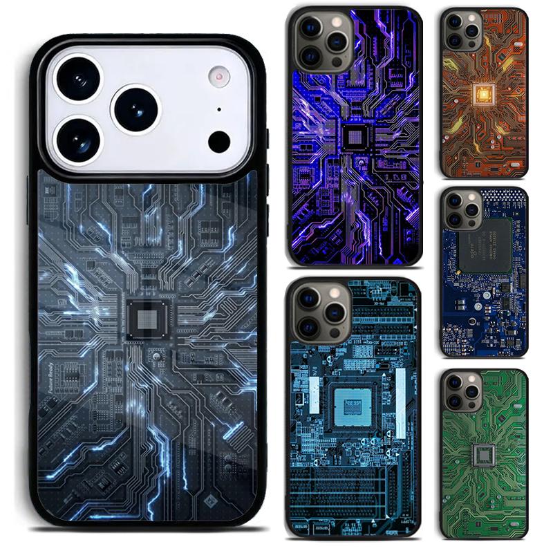Материнская плата Печатная плата Чехол для телефона для iPhone 17 16 15 Pro Max Air 14 13 12 11 Plus Ударопрочный Capa Чехол