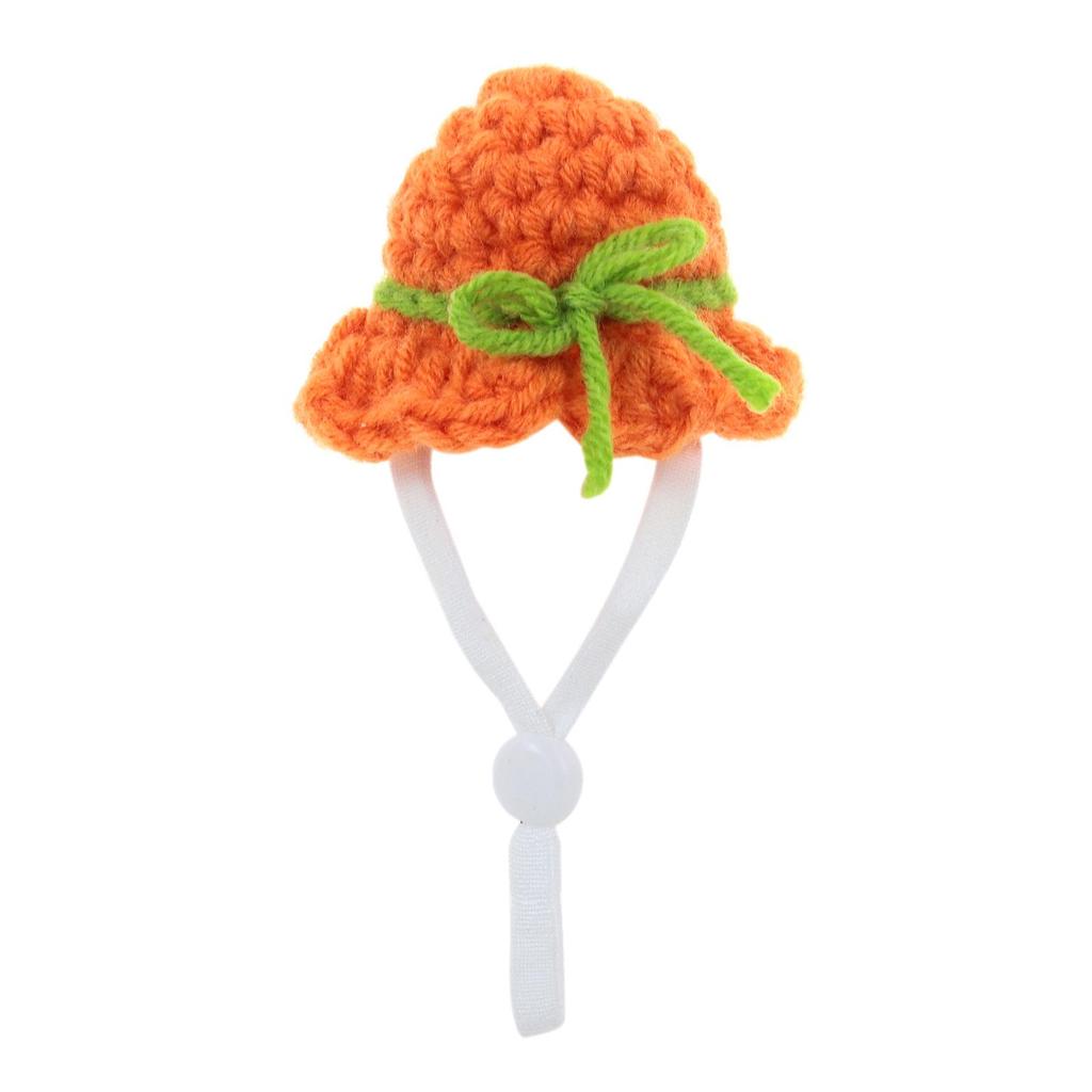 Аксессуары для одежды для вечеринок Мини-шапки для хомяков с регулируемым ремешком Вязаные шапки для морских свинок